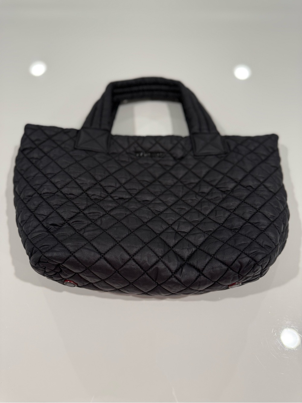 MZ Wallace Quilted Black Metro Tote Deluxe Crossbody Bag with Detachable Strap - Picture 4 of 16